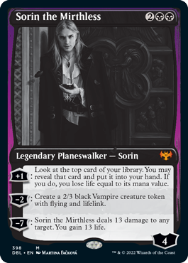 Sorin the Mirthless [Innistrad: Double Feature] [Foil]