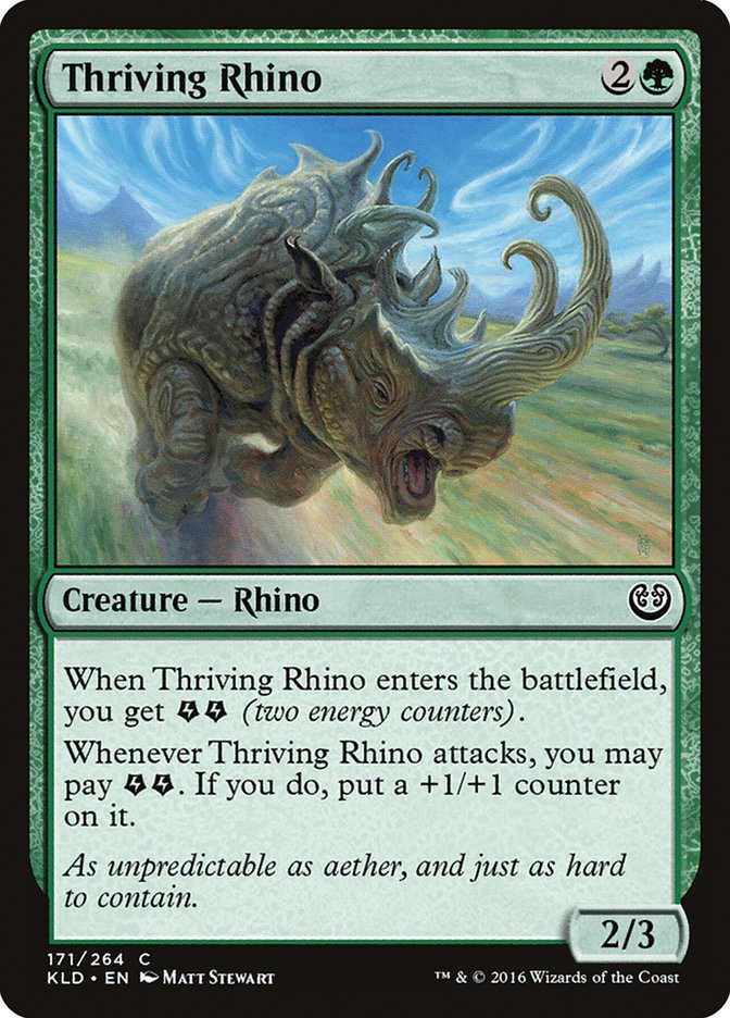 Thriving Rhino [Kaladesh] [Foil]