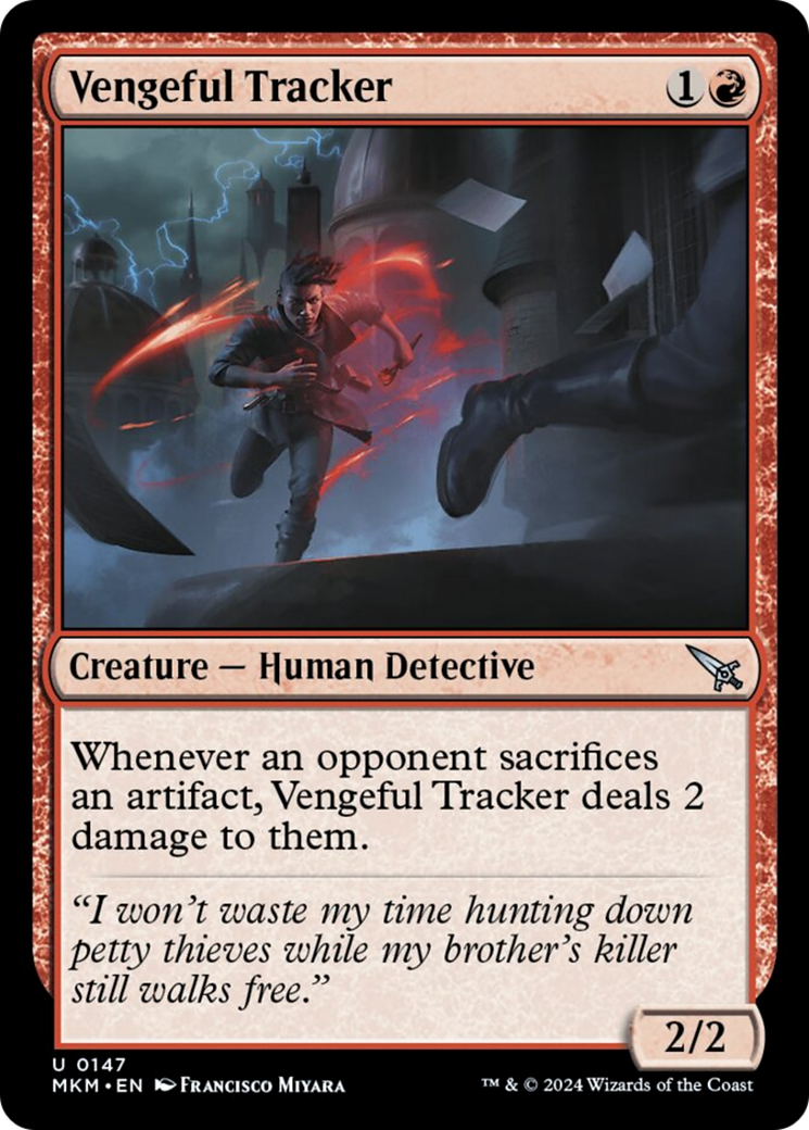 Vengeful Tracker [Murders at Karlov Manor] [Foil]