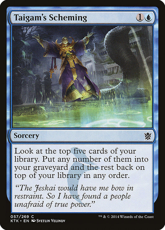 Taigam's Scheming [Khans of Tarkir] [Foil]