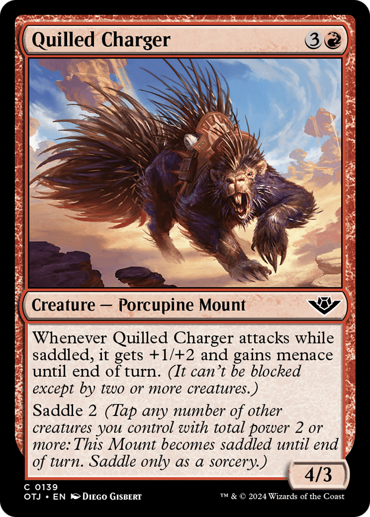 Quilled Charger [Outlaws of Thunder Junction] [Foil]