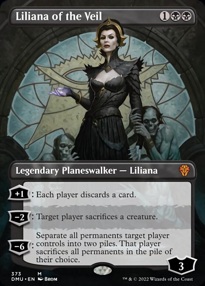 Liliana of the Veil (Borderless) [Dominaria United] [Foil]