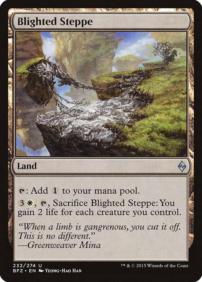 Blighted Steppe [Battle for Zendikar] [Foil]
