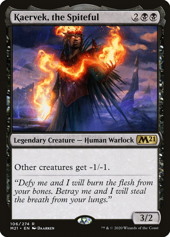 Kaervek, the Spiteful [Core Set 2021] [Foil]