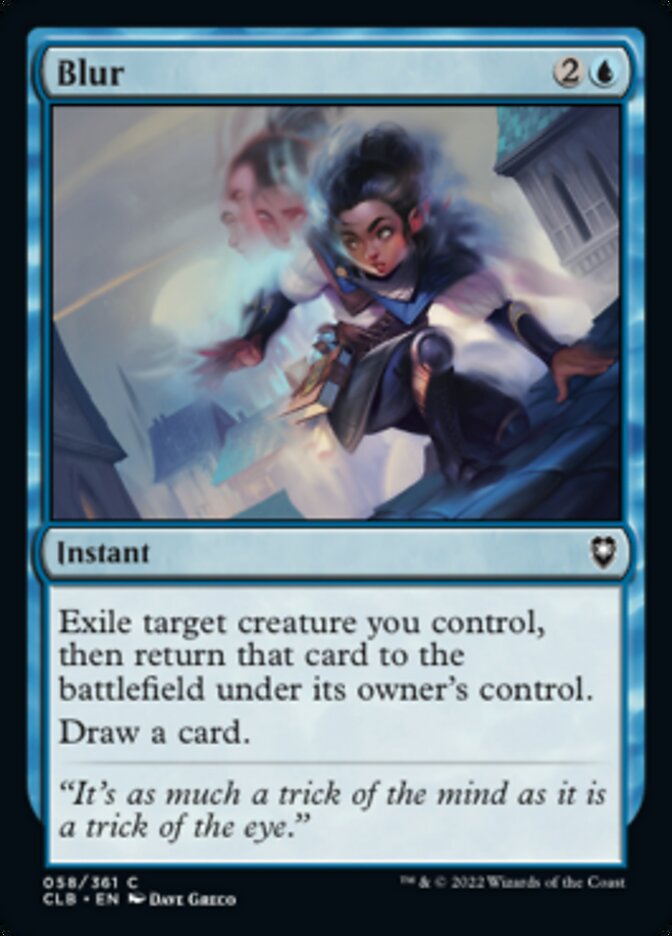 Blur [Commander Legends: Battle for Baldur's Gate] [Foil]