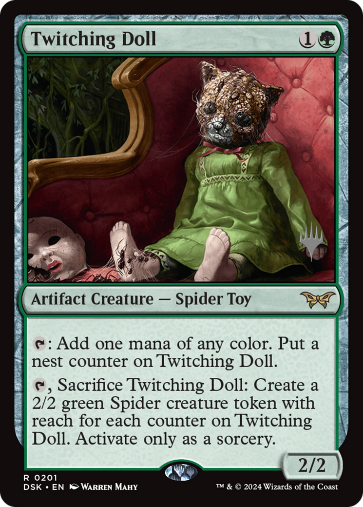 Twitching Doll (Promo Pack) [Duskmourn: House of Horror Promos] [Foil]