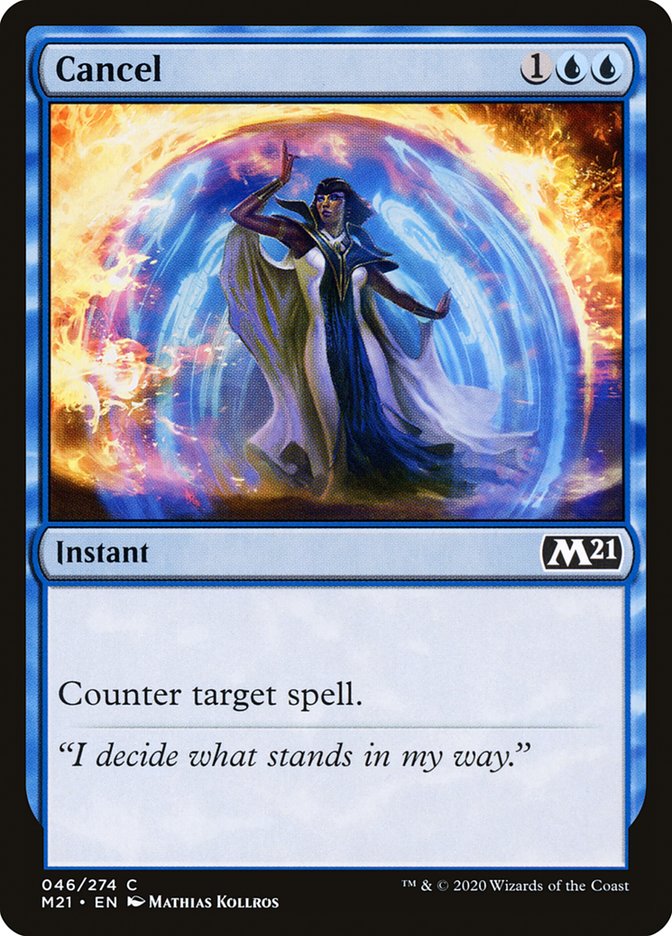 Cancel [Core Set 2021] [Foil]