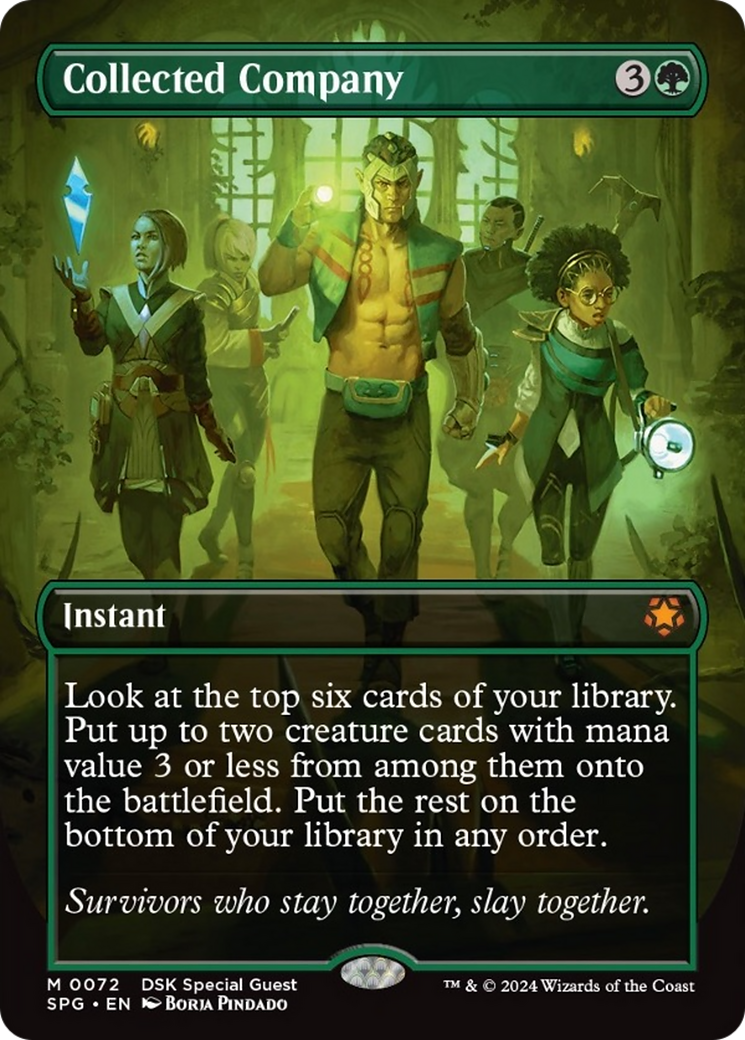 Collected Company (Borderless) [Duskmourn: House of Horror Special Guests] [Foil]