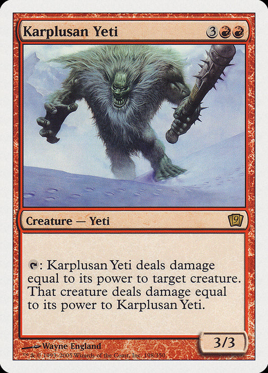 Karplusan Yeti [Ninth Edition] [Foil]