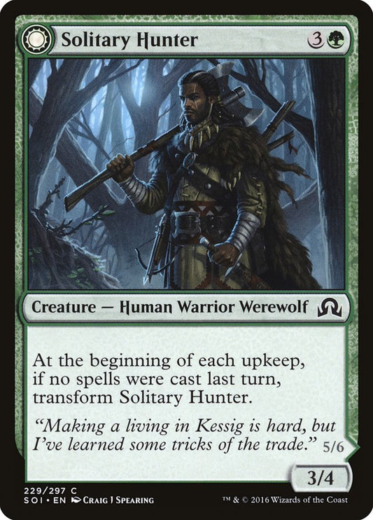 Solitary Hunter // One of the Pack [Shadows over Innistrad] [Foil]