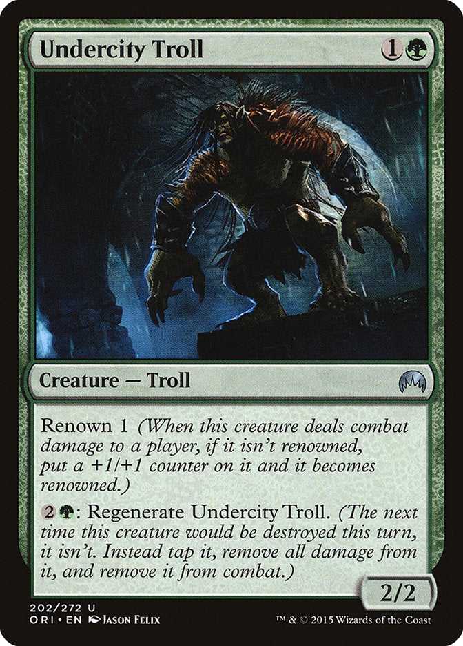 Undercity Troll [Magic Origins] [Foil]
