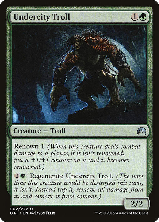 Undercity Troll [Magic Origins] [Foil]