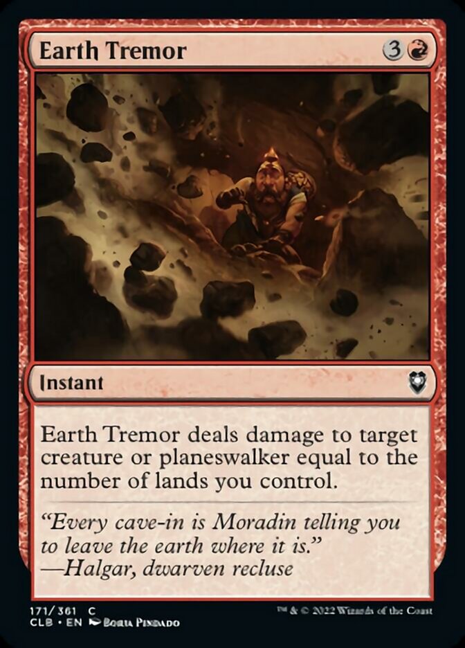 Earth Tremor [Commander Legends: Battle for Baldur's Gate] [Foil]