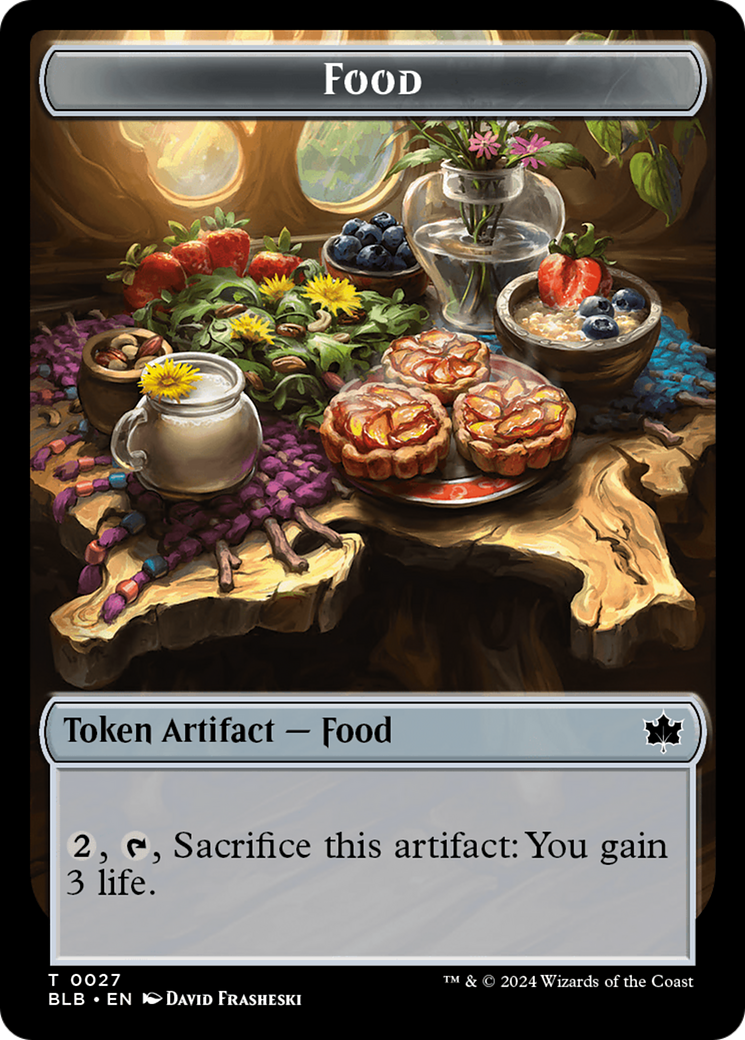 Food // Coruscation Mage Double-Sided Token [Bloomburrow Tokens] [Foil]