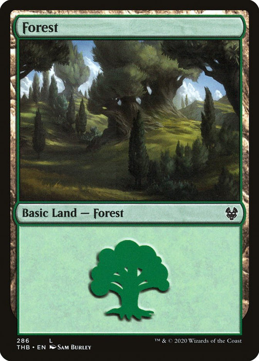 Forest (286) [Theros Beyond Death] [Foil]