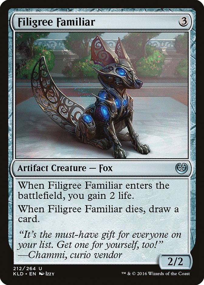 Filigree Familiar [Kaladesh] [Foil]