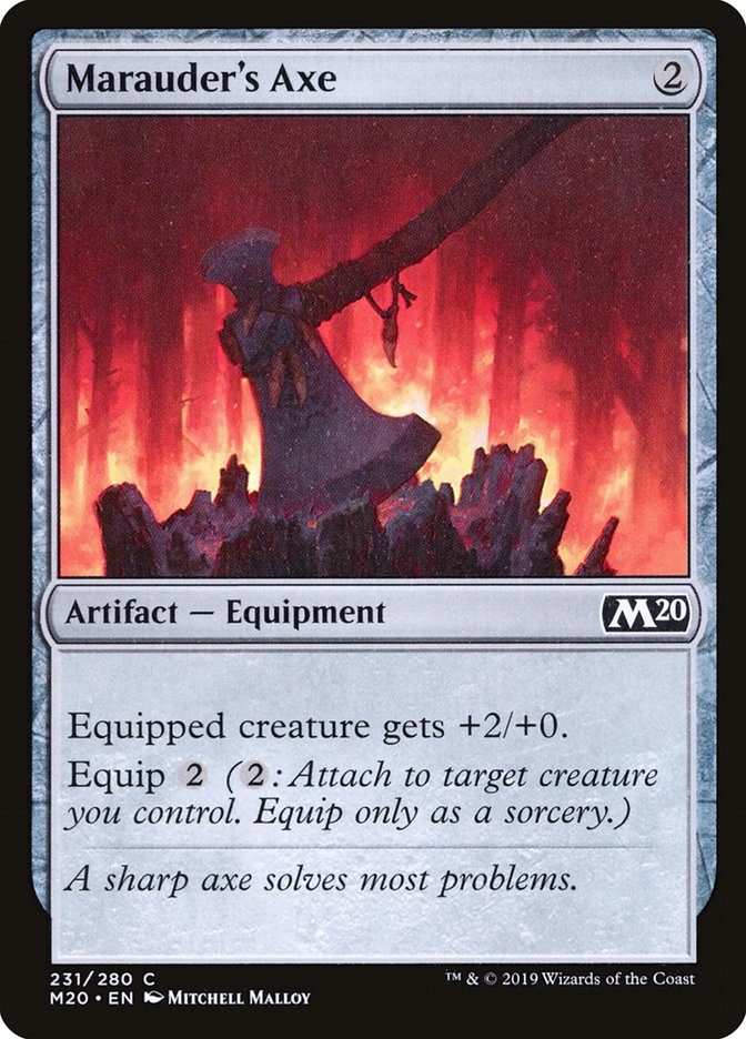 Marauder's Axe [Core Set 2020] [Foil]