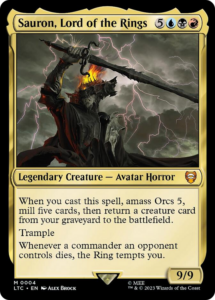 Sauron, Lord of the Rings [The Lord of the Rings: Tales of Middle-Earth Commander] [Foil]