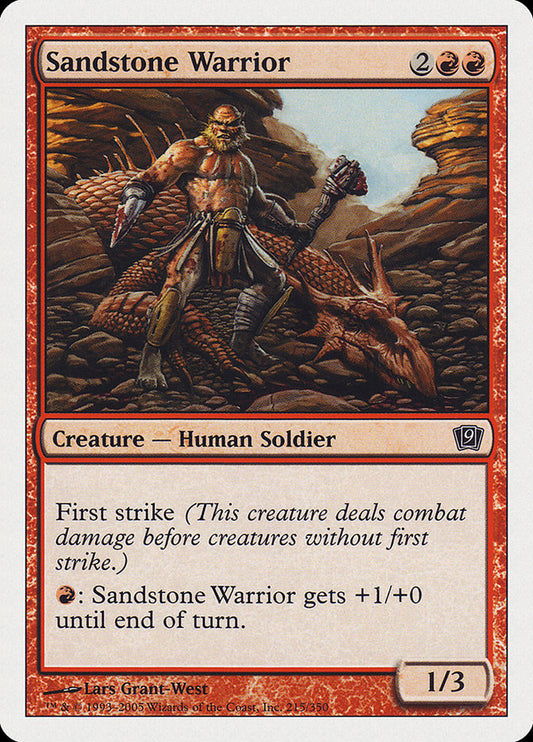Sandstone Warrior [Ninth Edition] [Foil]