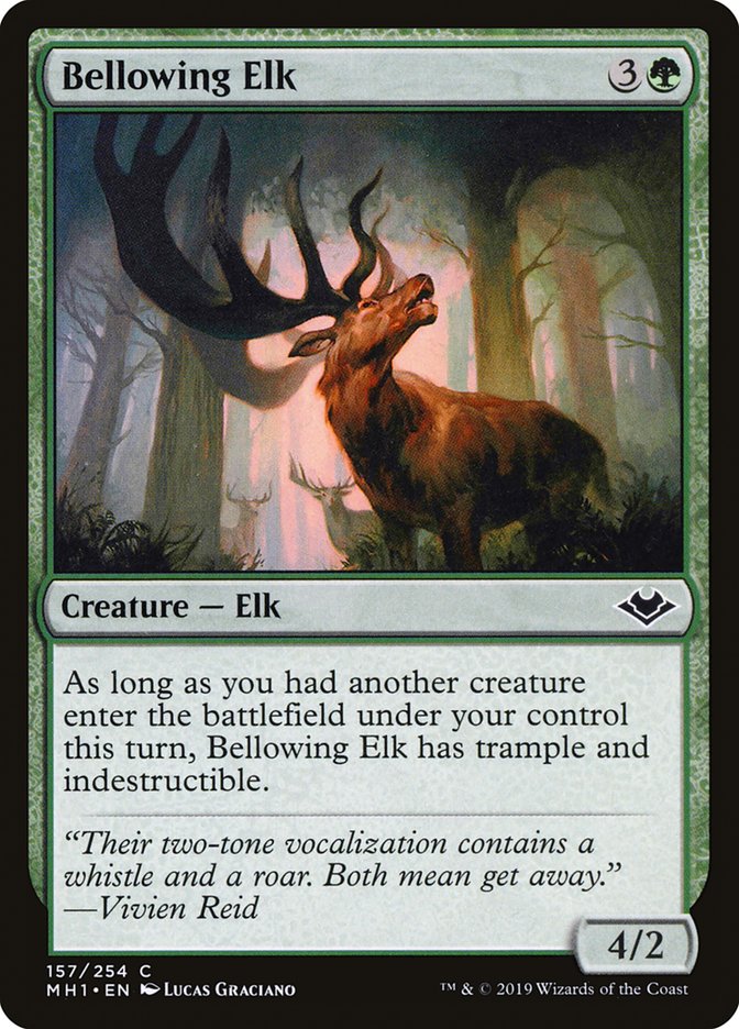 Bellowing Elk [Modern Horizons] [Foil]