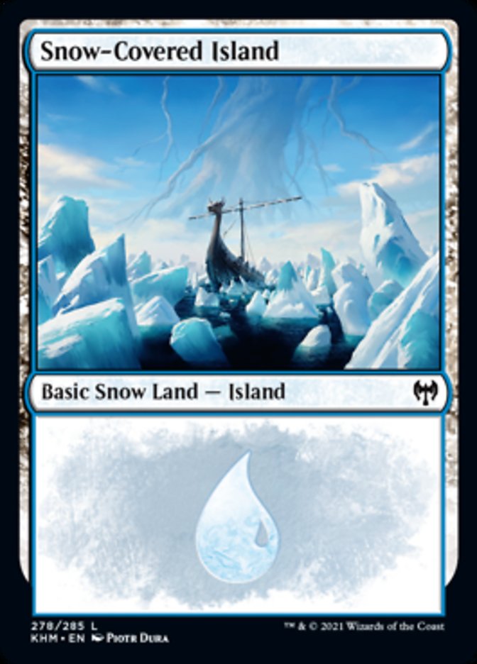 Snow-Covered Island (278) [Kaldheim] [Foil]