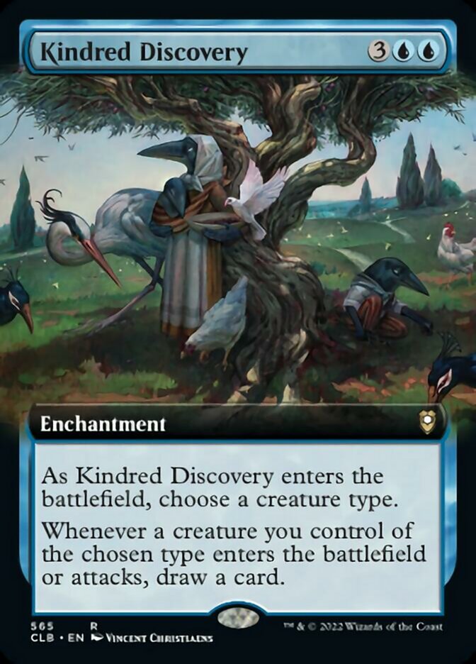 Kindred Discovery (Extended Art) [Commander Legends: Battle for Baldur's Gate] [Foil]