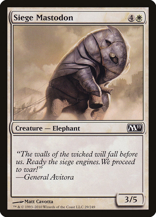 Siege Mastodon [Core Set 2011]