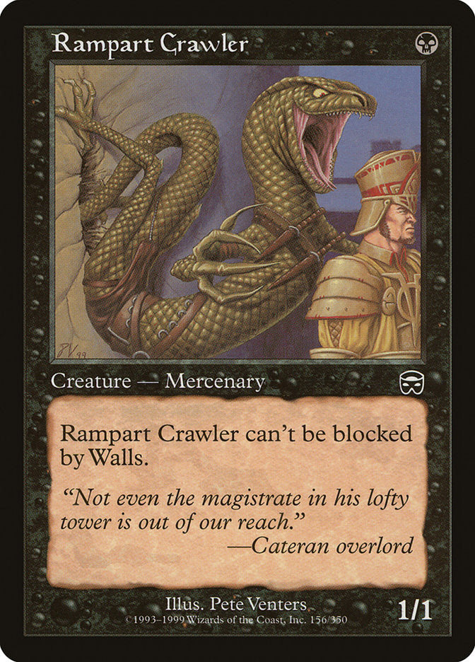 Rampart Crawler [Mercadian Masques] [Foil]