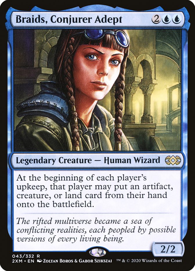 Braids, Conjurer Adept [Double Masters] [Foil]