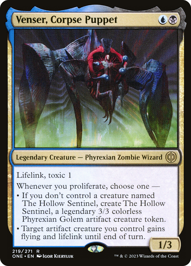 Venser, Corpse Puppet [Phyrexia: All Will Be One] [Foil]