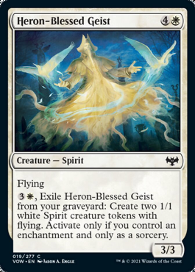 Heron-Blessed Geist [Innistrad: Crimson Vow] [Foil]