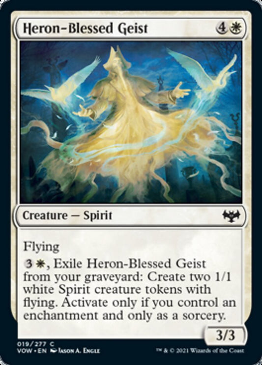 Heron-Blessed Geist [Innistrad: Crimson Vow] [Foil]