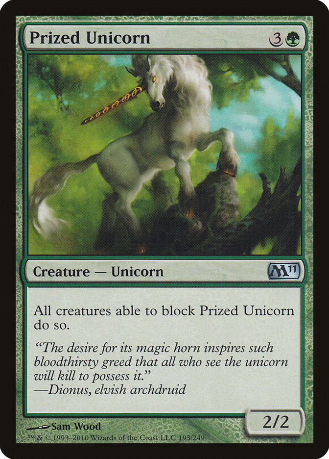 Prized Unicorn [Core Set 2011] [Foil]