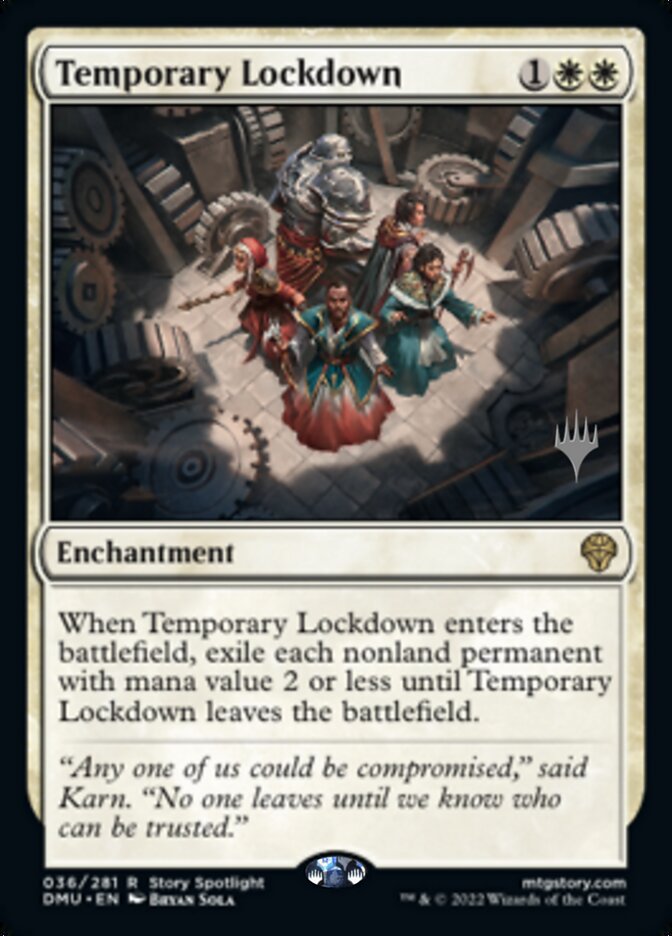 Temporary Lockdown (Promo Pack) [Dominaria United Promos] [Foil]
