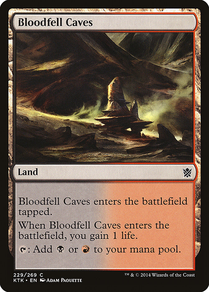 Bloodfell Caves [Khans of Tarkir] [Foil]