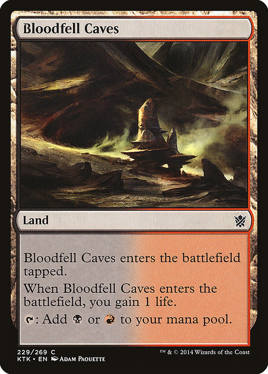 Bloodfell Caves [Khans of Tarkir] [Foil]