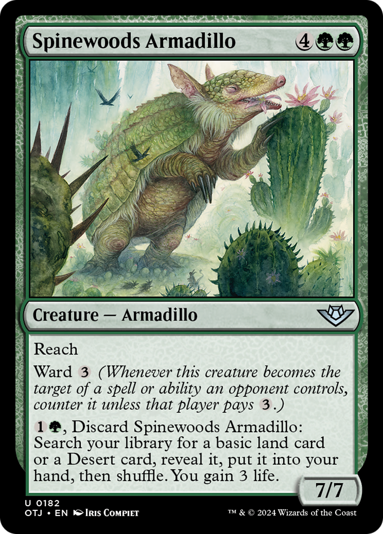 Spinewoods Armadillo [Outlaws of Thunder Junction] [Foil]