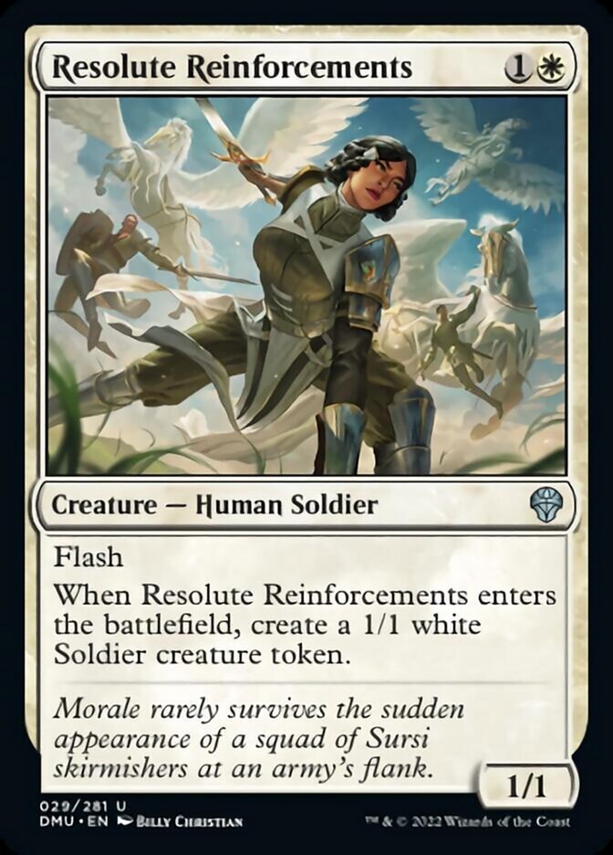 Resolute Reinforcements [Dominaria United] [Foil]
