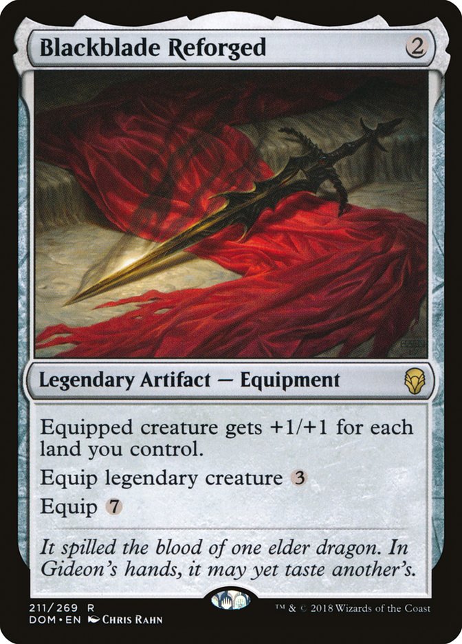 Blackblade Reforged [Dominaria] [Foil]