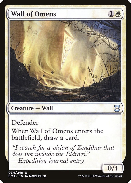 Wall of Omens [Eternal Masters] [Foil]