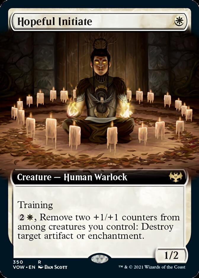 Hopeful Initiate (Extended Art) [Innistrad: Crimson Vow] [Foil]