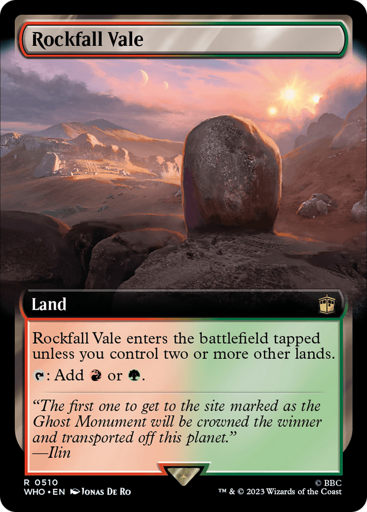 Rockfall Vale (Extended Art) [Doctor Who] [Foil]