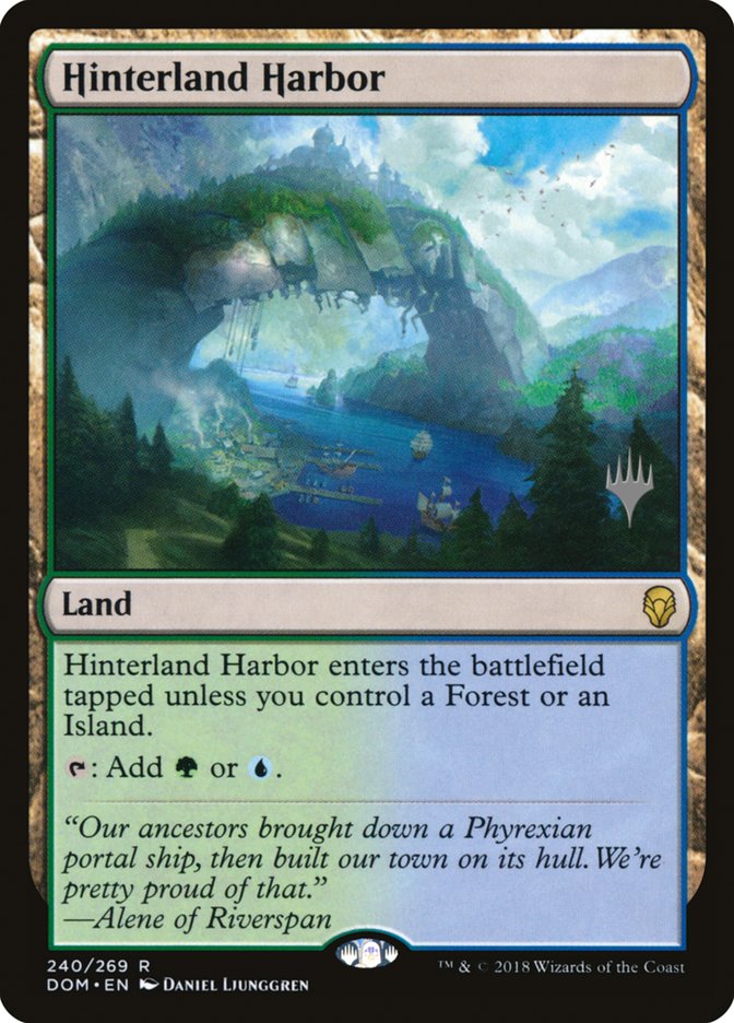 Hinterland Harbor (Promo Pack) [Dominaria Promos] [Foil]