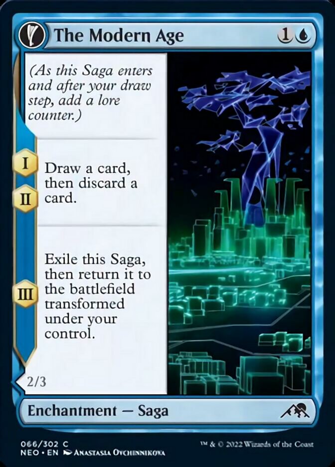 The Modern Age // Vector Glider [Kamigawa: Neon Dynasty] [Foil]