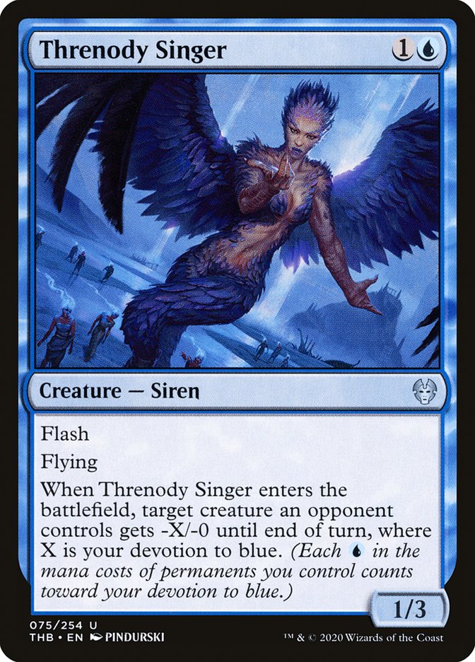 Threnody Singer [Theros Beyond Death] [Foil]