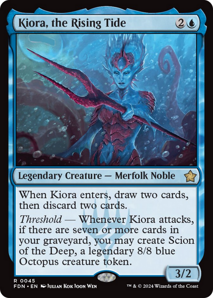 Kiora, the Rising Tide [Foundations] [Foil]