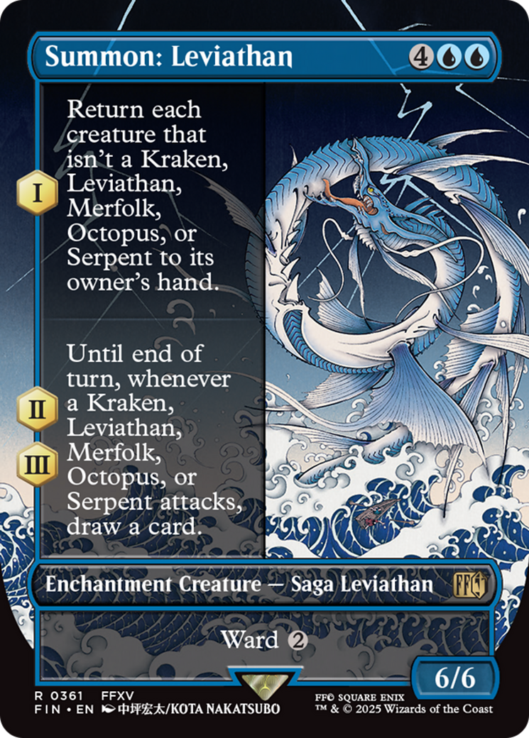 Summon: Leviathan (Borderless) [FINAL FANTASY] [Foil]