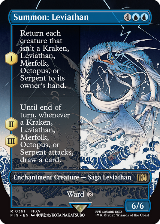Summon: Leviathan (Borderless) [FINAL FANTASY] [Foil]