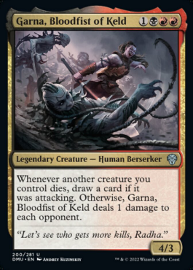 Garna, Bloodfist of Keld [Dominaria United] [Foil]