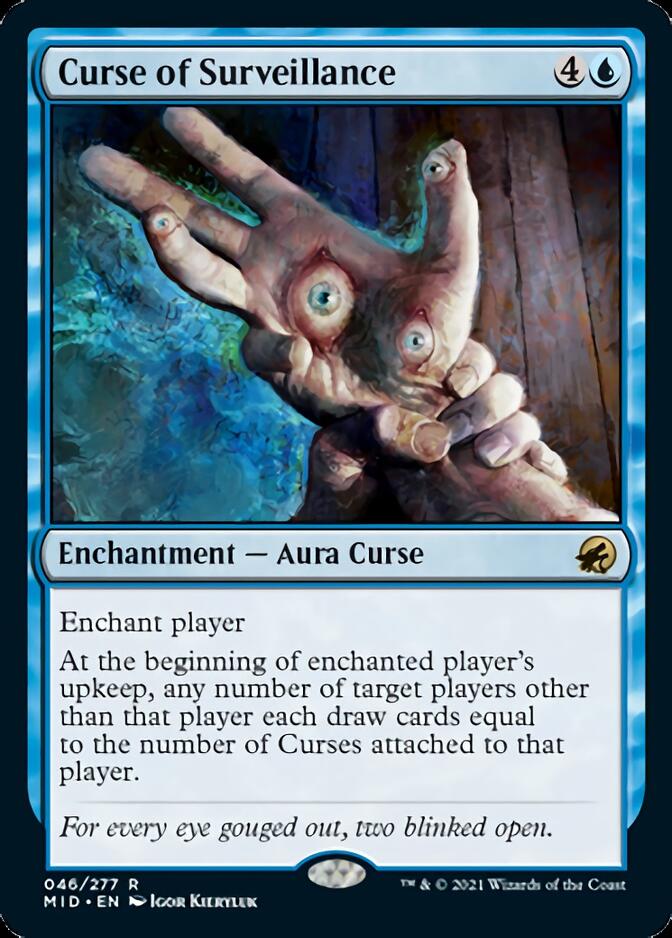 Curse of Surveillance [Innistrad: Midnight Hunt] [Foil]